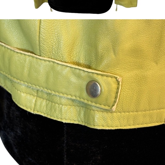Vintage Philippe Adec Green Leather Jacket - Picture 7 of 10
